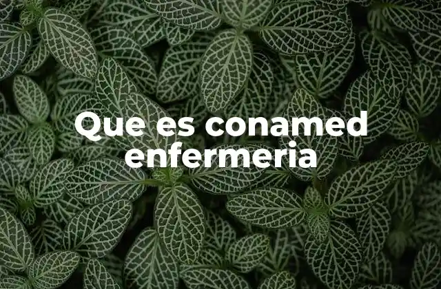 Que es Conamed Enfermeria