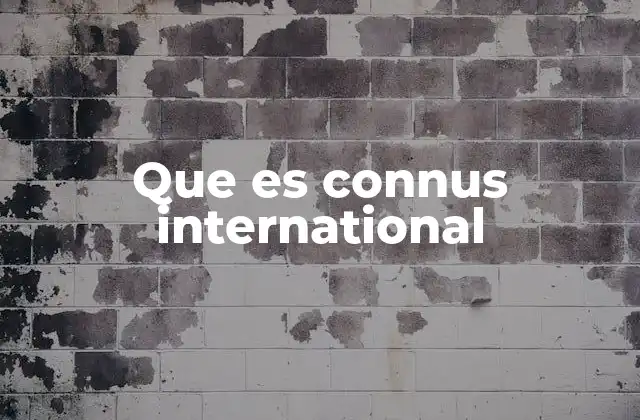 Que es Connus International