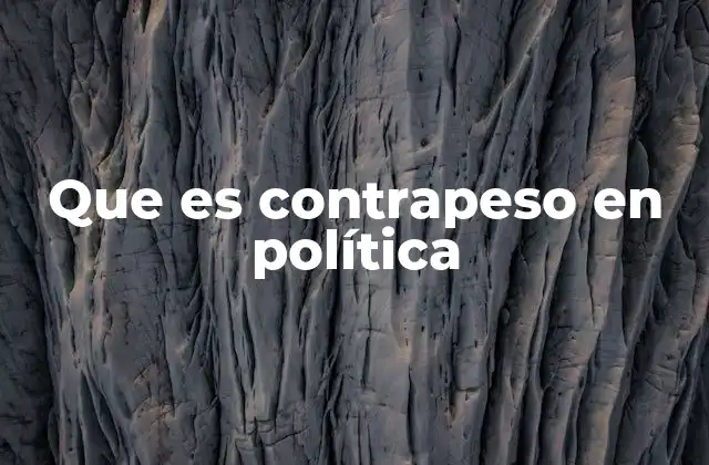 El equilibrio de poderes como base de la democracia