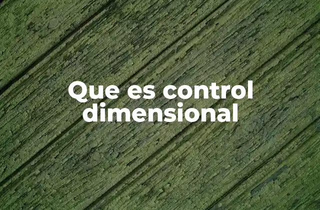 Que es Control Dimensional 2 La importancia de la precisión en la fabricación