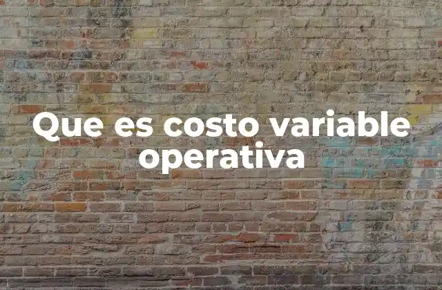 Que es Costo Variable Operativa 2 Diferencia entre costos variables y fijos en la operación empresarial