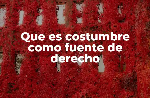 Que es Costumbre como Fuente de Derecho 2 La evolución histórica de la costumbre como norma jurídica