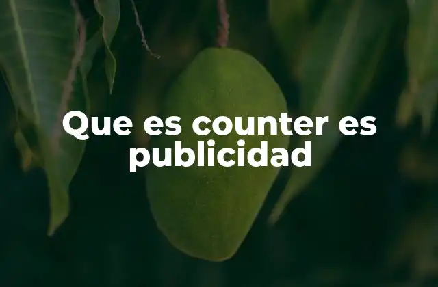 Que es Counter es Publicidad