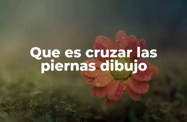 Que es Cruzar las Piernas Dibujo 2 La representación anatómica de las piernas cruzadas