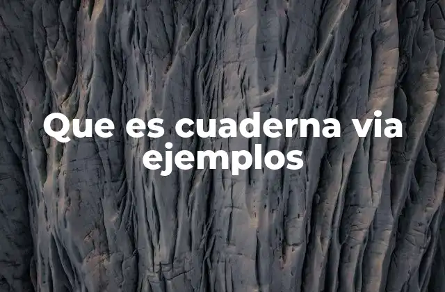 Que es Cuaderna Via Ejemplos