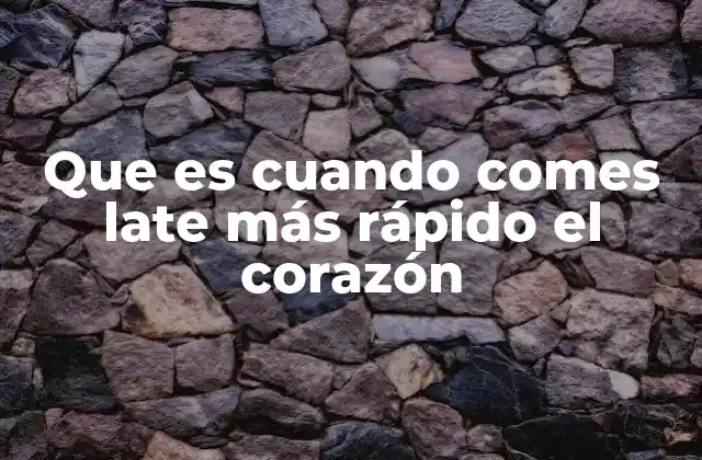 Factores que influyen en el ritmo cardíaco después de comer