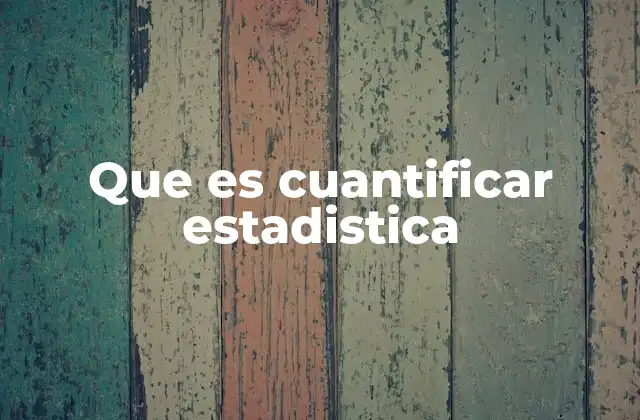 Que es Cuantificar Estadistica 2 La importancia de medir en el análisis estadístico