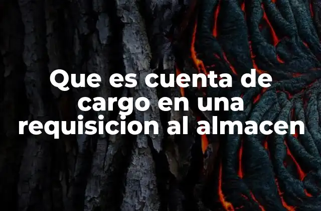 El rol de las cuentas de cargo en la gestión de almacenes
