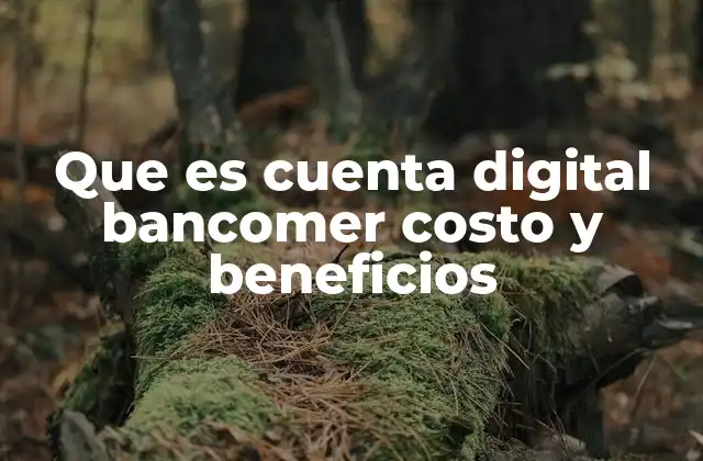 Que es Cuenta Digital Bancomer Costo y Beneficios