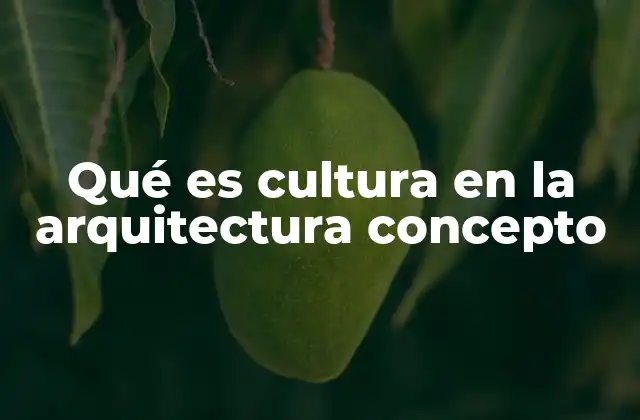 La arquitectura como reflejo de la identidad cultural