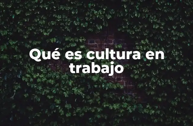 Cómo influye la cultura en el entorno laboral