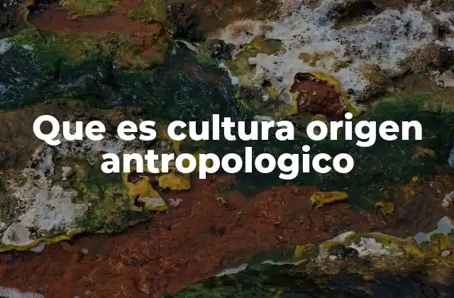 Que es Cultura Origen Antropologico 2 La cultura como expresión de la identidad humana
