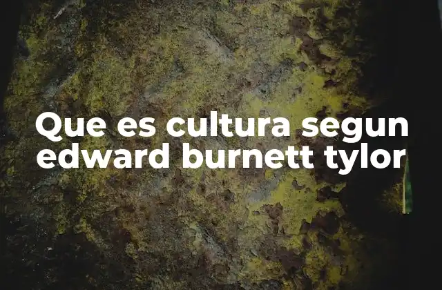 La evolución del concepto de cultura antes y después de Tylor