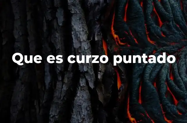 Que es Curzo Puntado