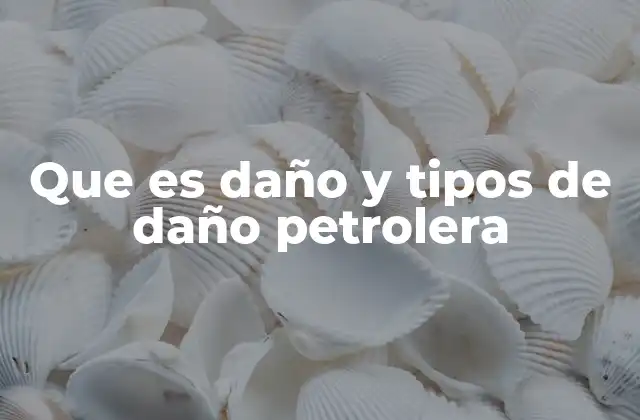 Que es Daño y Tipos de Daño Petrolera
