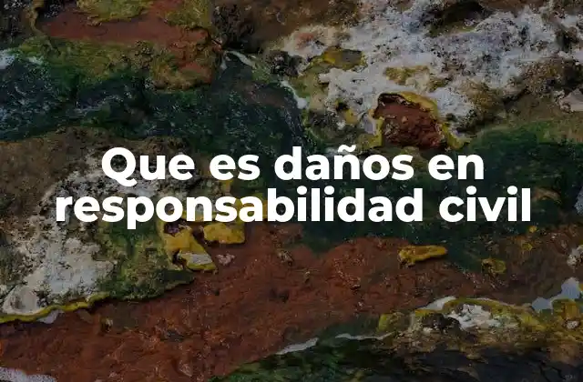 Que es Daños en Responsabilidad Civil