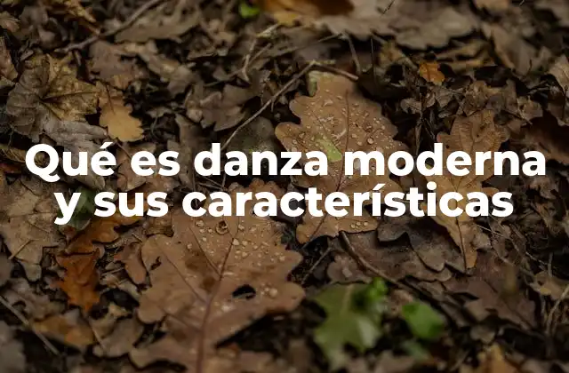 Qué es Danza Moderna y Sus Características 2 La evolución del movimiento corporal en el arte contemporáneo