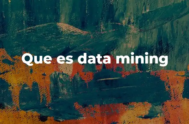 Que es Data Mining