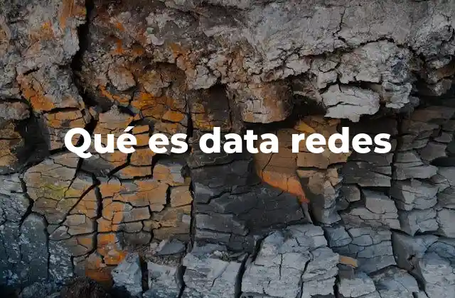 Qué es Data Redes