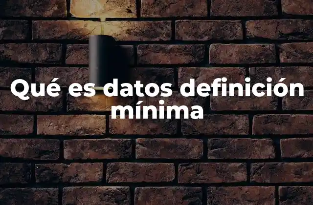 Qué es Datos Definición Mínima 2 La importancia de los datos en la era digital