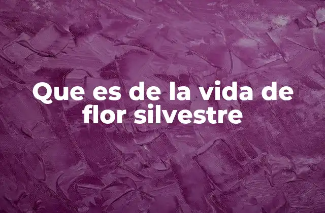 Que es de la Vida de Flor Silvestre 2 La importancia ecológica de las flores silvestres