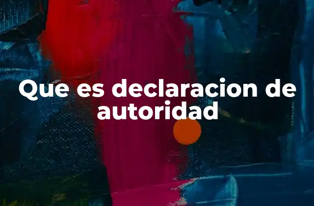 El papel de la autoridad en la toma de decisiones