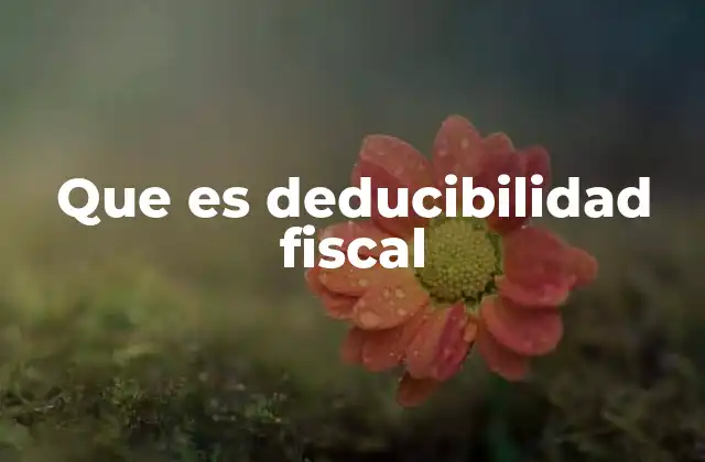 Que es Deducibilidad Fiscal 2 Cómo afecta la deducibilidad fiscal al impuesto a pagar