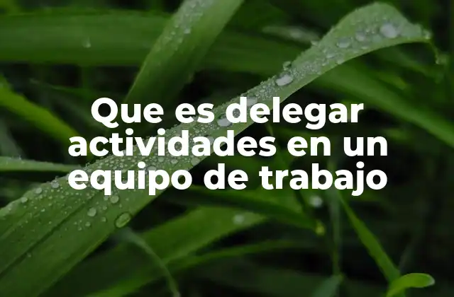 La importancia de la delegación en el entorno laboral