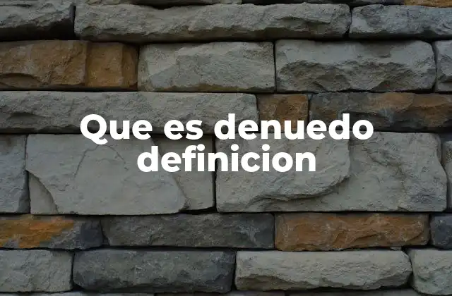 Que es Denuedo Definicion