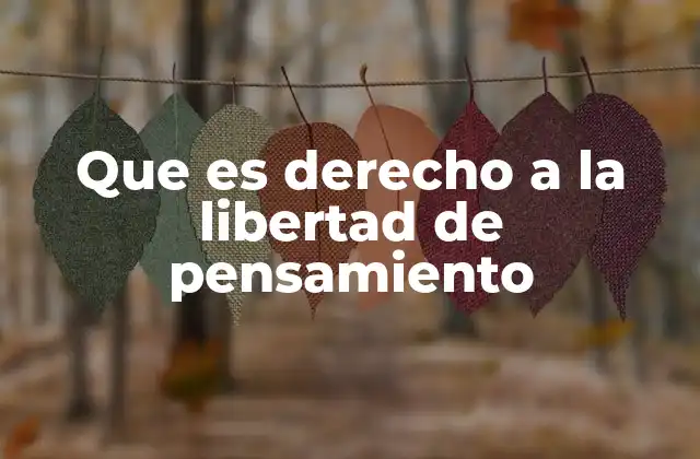 Que es Derecho a la Libertad de Pensamiento 2 La importancia de la libertad de pensamiento en la sociedad moderna