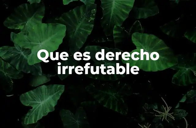 La importancia de los derechos irrefutables en contratos y seguros