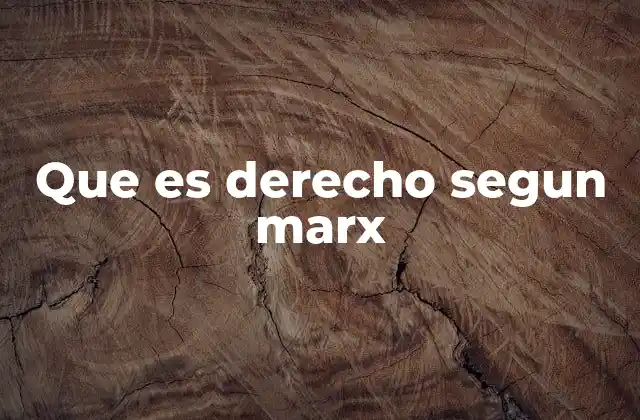 Que es Derecho Segun Marx 2 El derecho como reflejo de la estructura económica
