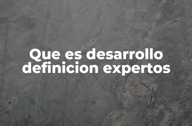 Que es Desarrollo Definicion Expertos 2 El desarrollo en contextos sociales y económicos