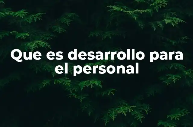 Que es Desarrollo para el Personal 2 Cómo el desarrollo del personal fomenta la productividad y la innovación