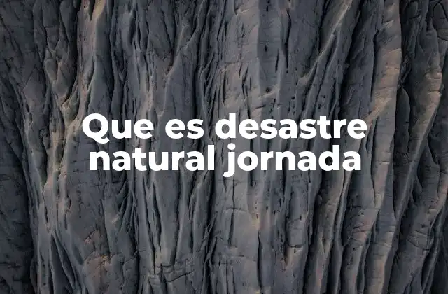Que es Desastre Natural Jornada 2 La importancia de la educación en la prevención de desastres naturales