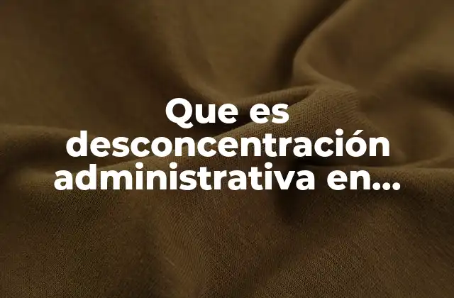 Que es Desconcentración Administrativa en Colombia 2 El rol de las entidades desconcentradas en la organización del Estado