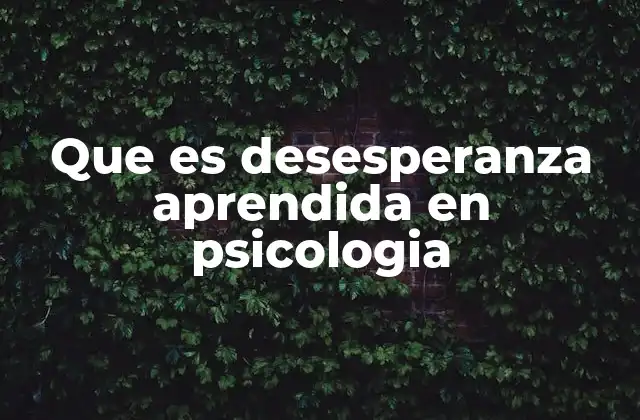 La conexión entre la desesperanza y el aprendizaje emocional