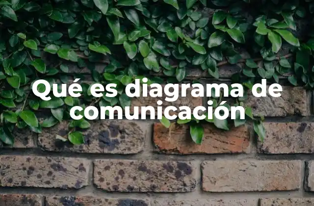 Qué es Diagrama de Comunicación