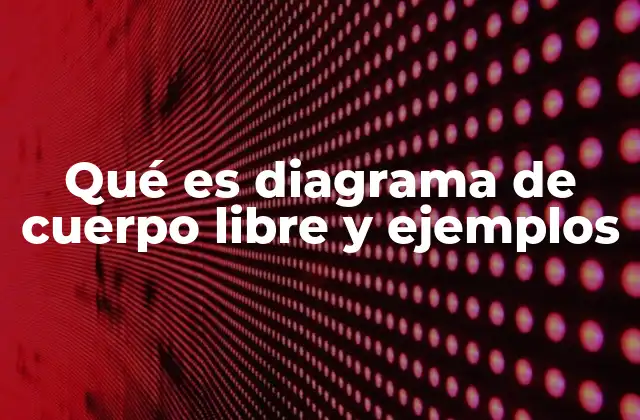 Qué es Diagrama de Cuerpo Libre y Ejemplos