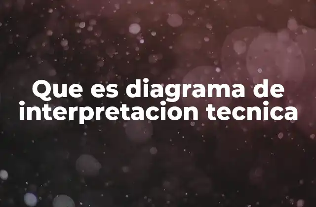 Que es Diagrama de Interpretacion Tecnica