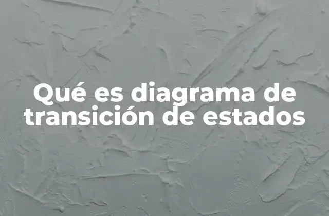 Qué es Diagrama de Transición de Estados