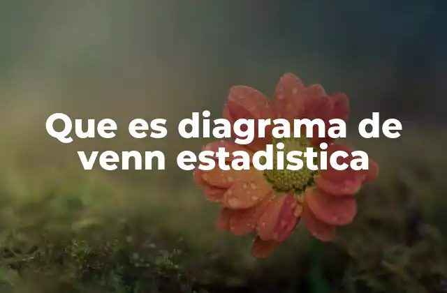 Uso de los diagramas de Venn en el análisis de datos estadísticos