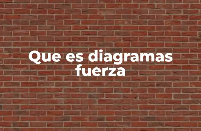Que es Diagramas Fuerza