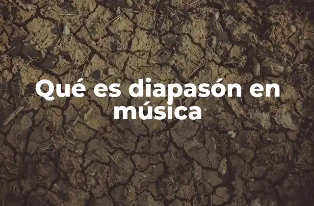 Qué es Diapasón en Música