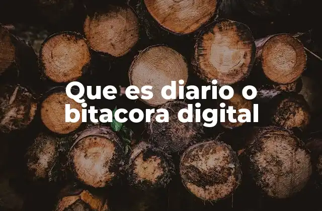 Las ventajas de utilizar un diario o bitácora digital
