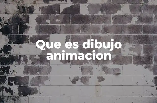 Que es Dibujo Animacion