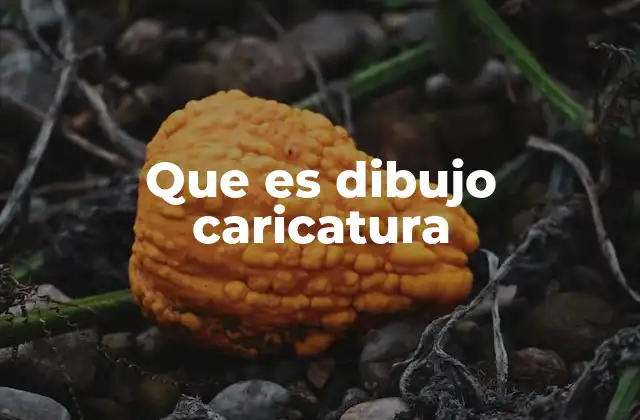 Que es Dibujo Caricatura