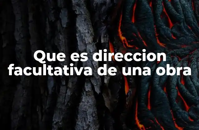 El rol de la dirección facultativa en la gestión de proyectos