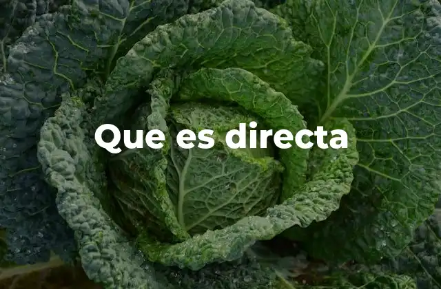 Que es Directa