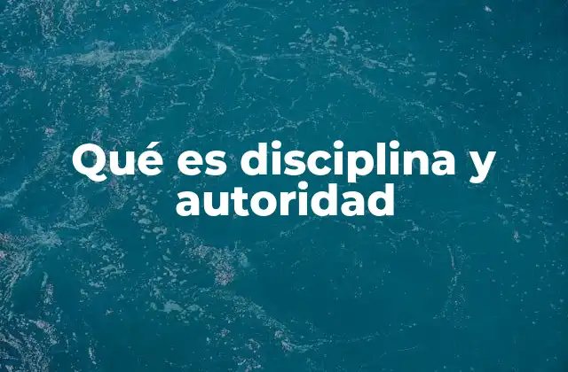 Qué es Disciplina y Autoridad 2 El equilibrio entre guía y cumplimiento